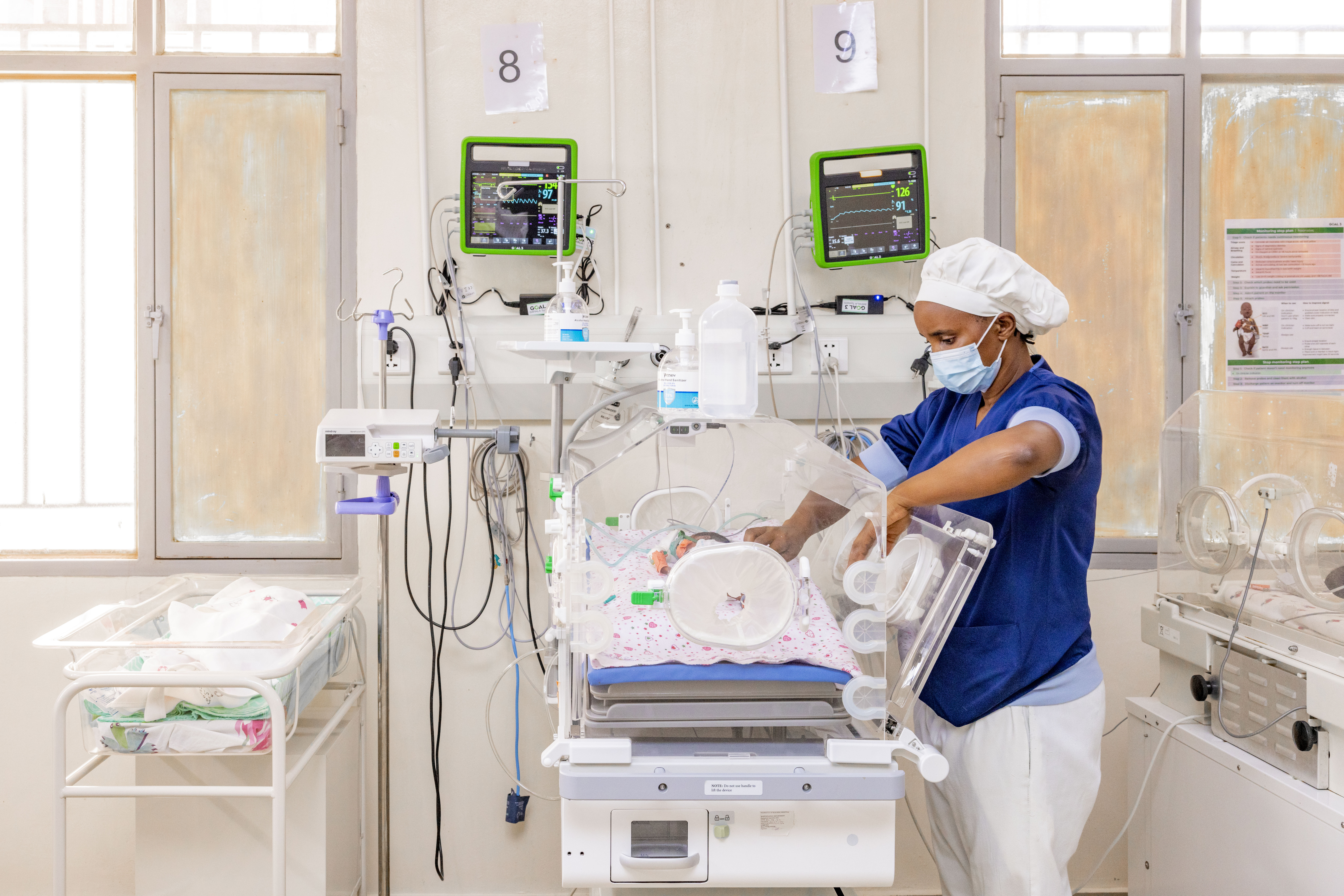 IMPALA in use with health worker and patient